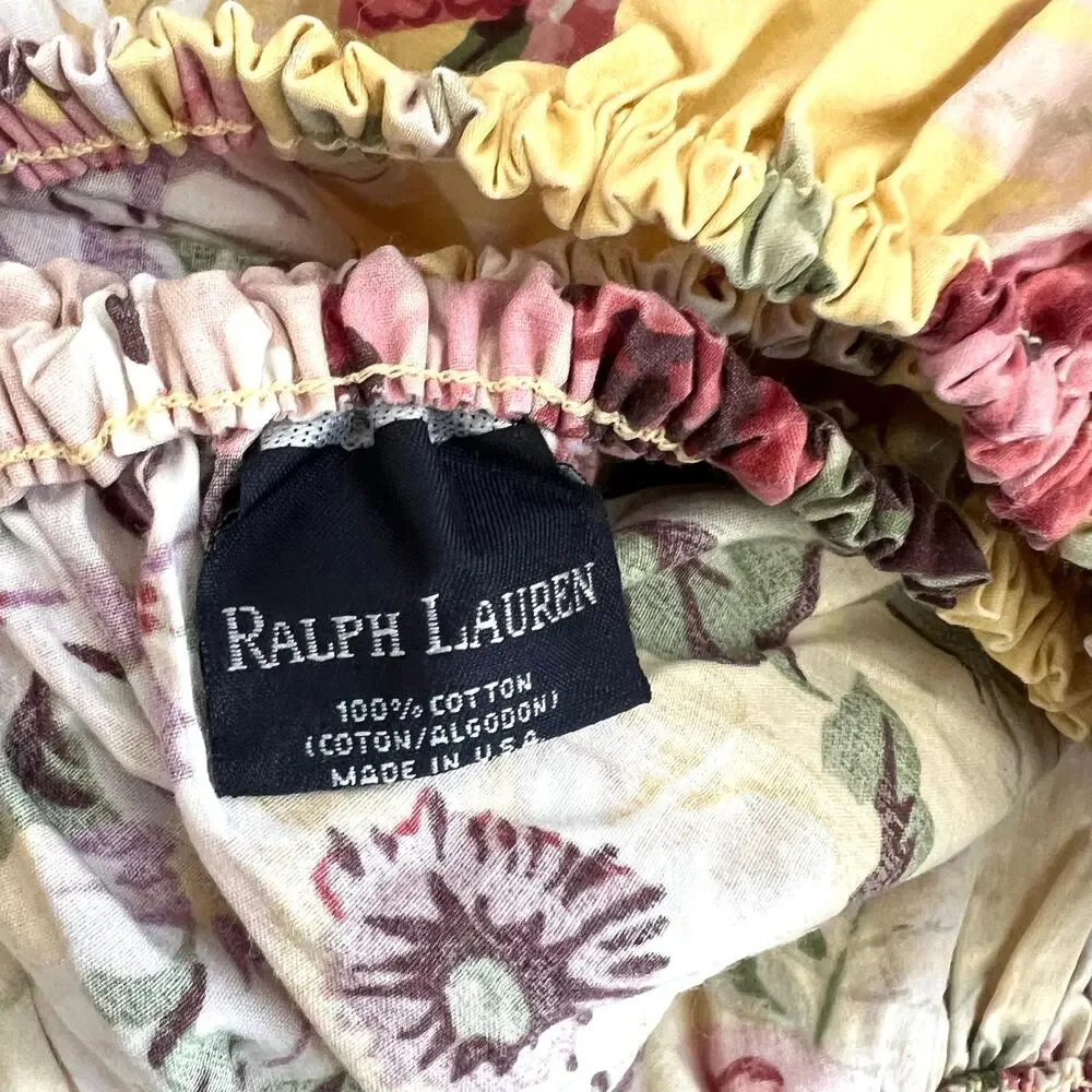 Ralph Lauren Sophie Brooke floral queen sheet set